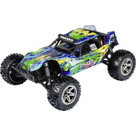 Reely  Stagger Brushless 1:10 Automodello Elettrica Buggy 4WD 100% RtR 2,4 GHz incl. Batteria, caricatore e batterie tel 
