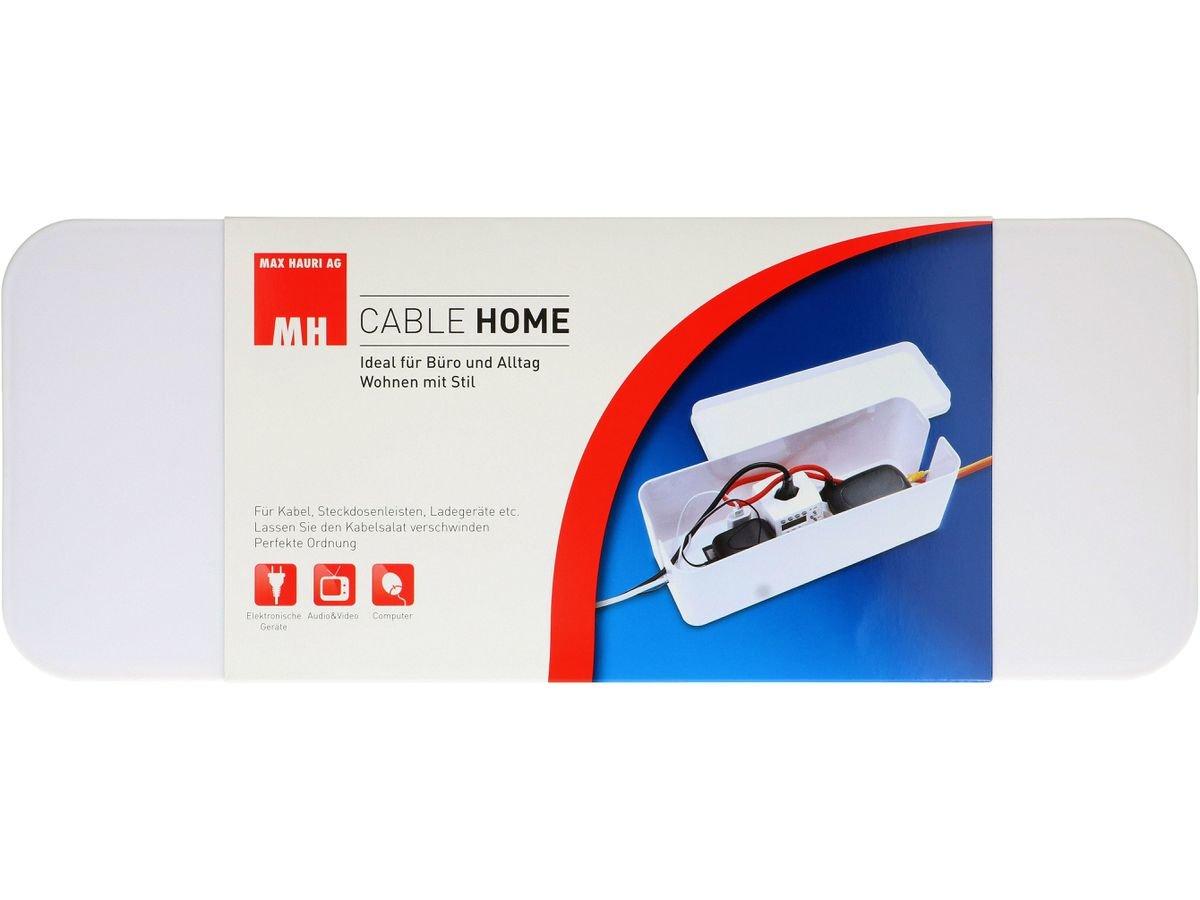 Max Hauri  Kabelbox (400 x 138 x 155 mm, Weiss) 
