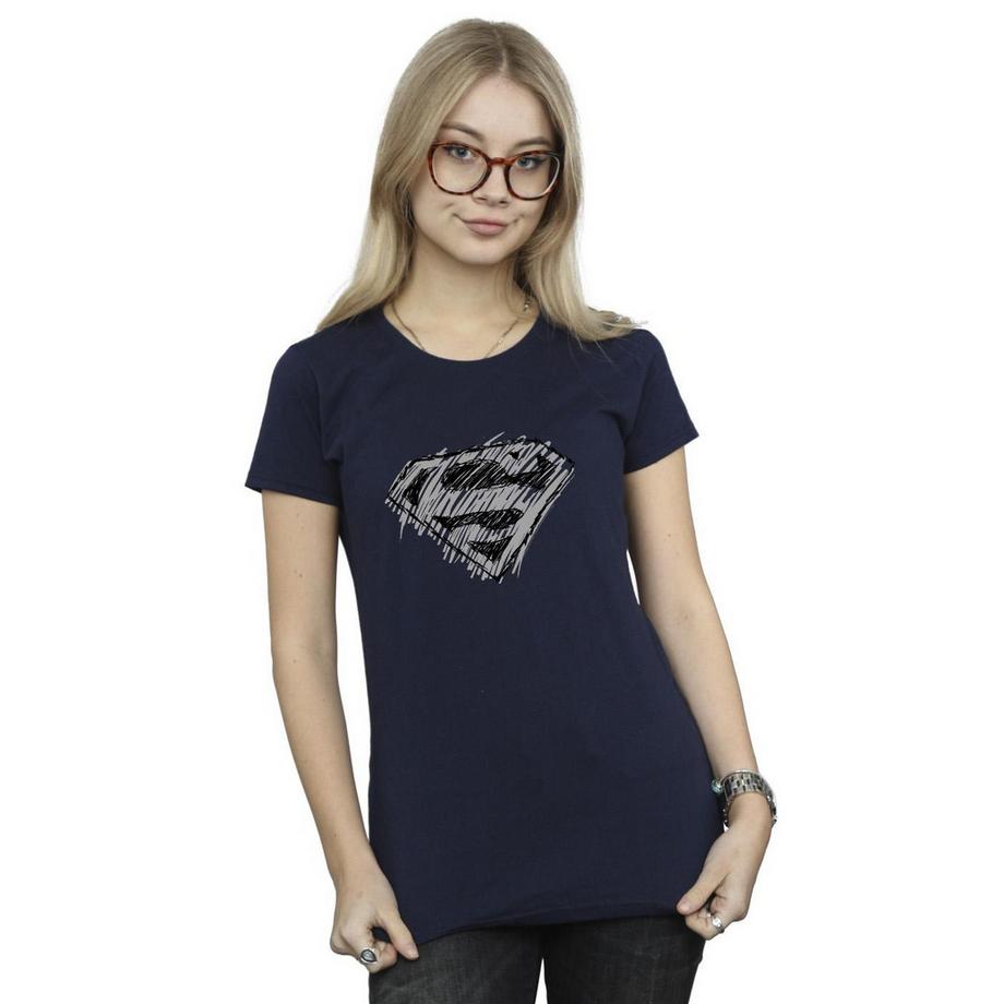 DC COMICS Superman Sketch Logo T-Shirt  