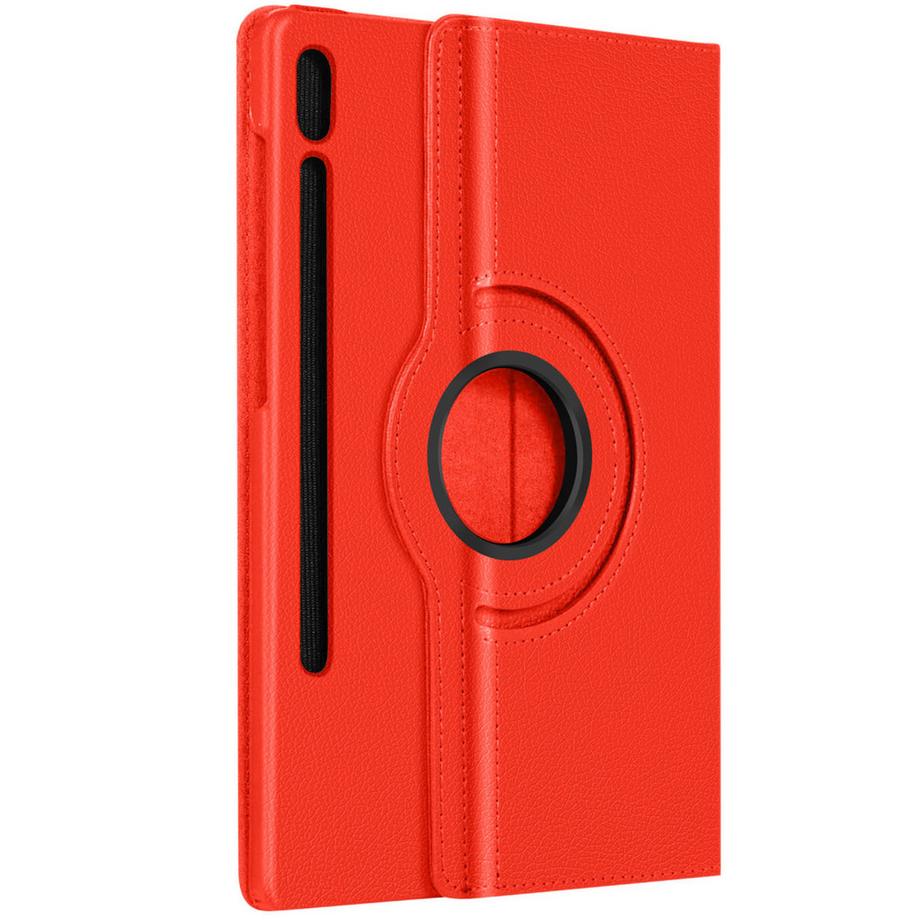 Avizar  Etui Samsung Tab S9 Clapet Support rouge 