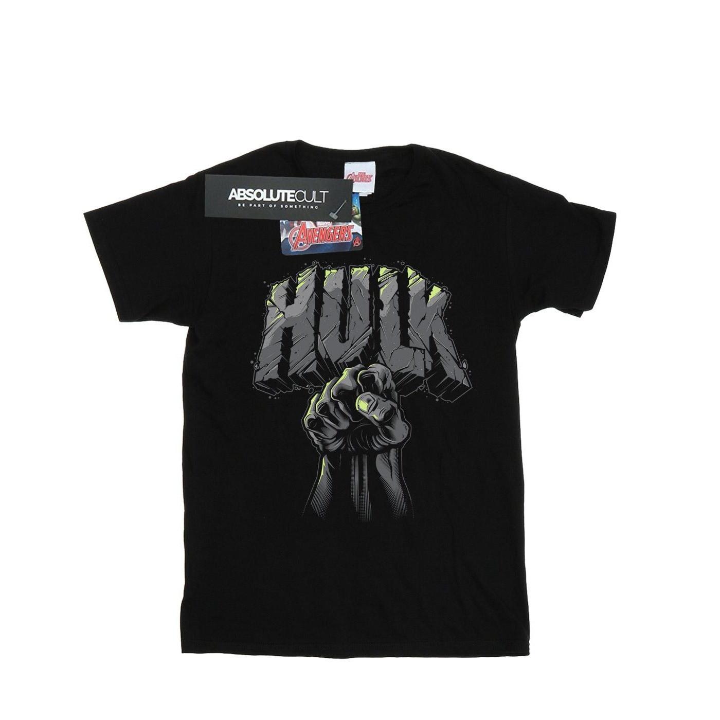 Image of Hulk Punch Logo Tshirt Damen Schwarz XXL