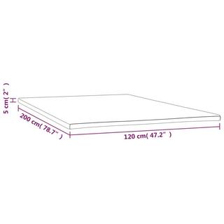 VidaXL Sur-matelas tissu  