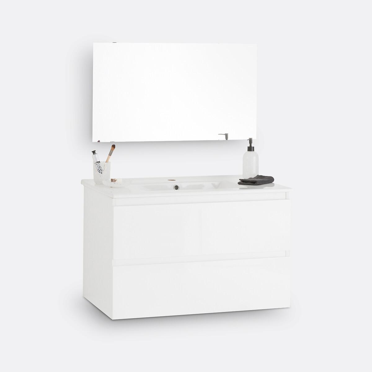 SO'HOME Meuble sous vasque suspendu + miroir L80 cm  