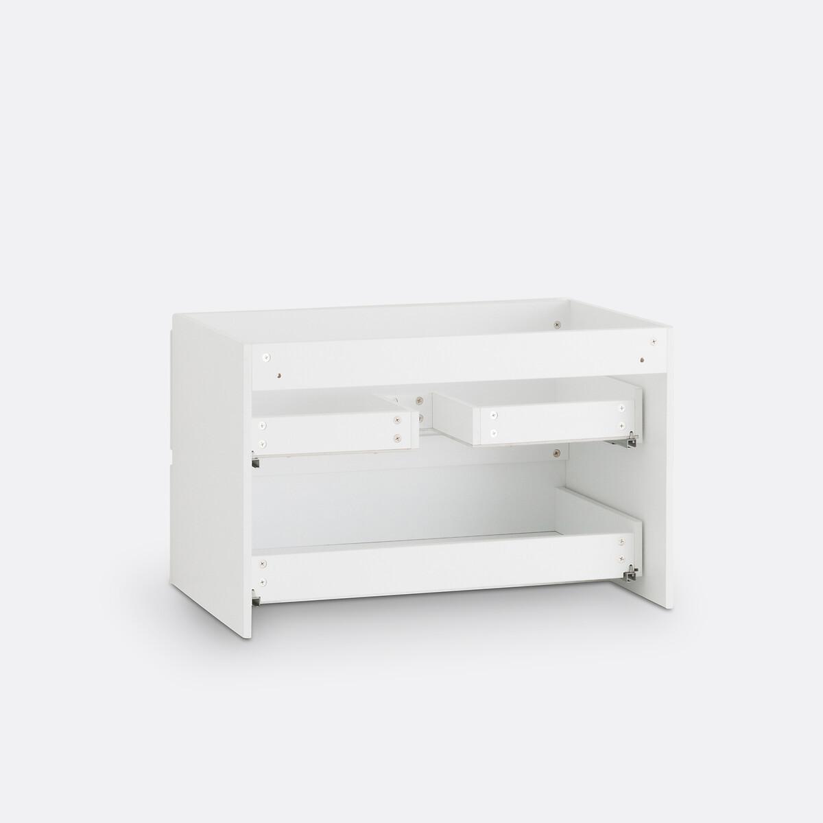 SO'HOME Meuble sous vasque suspendu + miroir L80 cm  