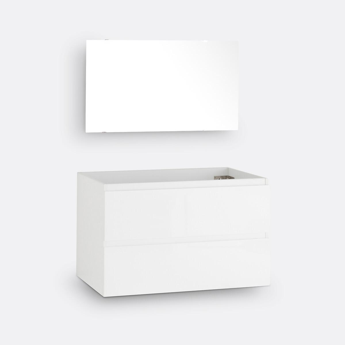 SO'HOME Meuble sous vasque suspendu + miroir L80 cm  