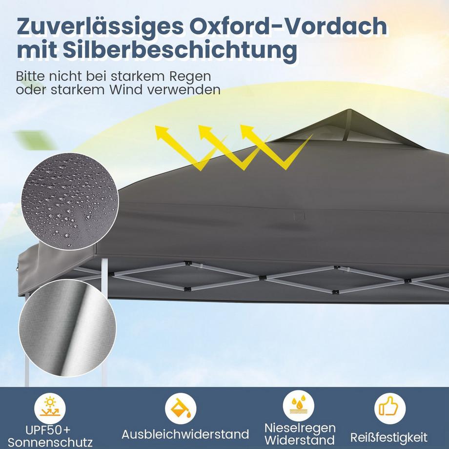 Northix Pop-Up-Pavillon, UV 50+ wasserdicht  