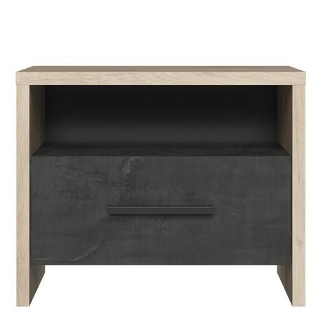 Calicosy Nachttisch mit 1 Schublade und 1 Nische in Eichen- undem Dekor L49.6 x H40 cm - Colorado  