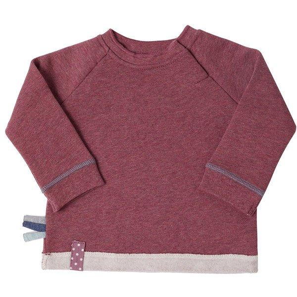 Image of Sweatshirt Aus Bio-baumwolle Unisex Bordeaux 18-24M