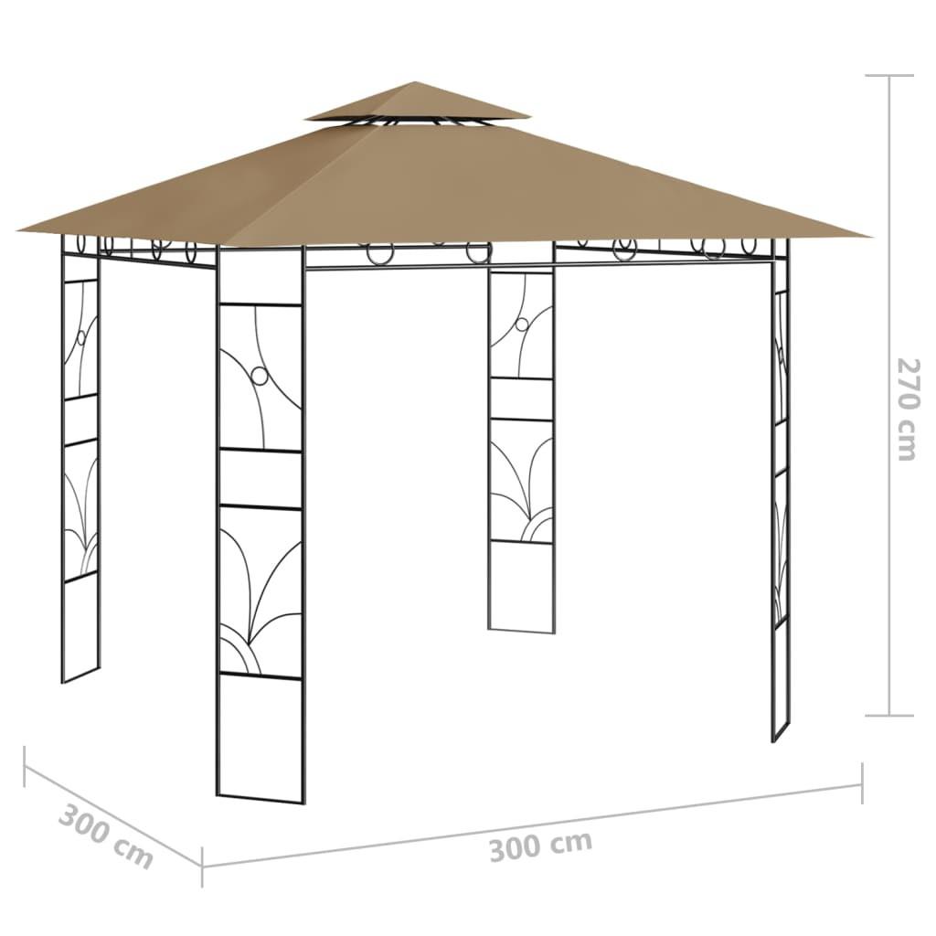 VidaXL gazebo Tessuto  