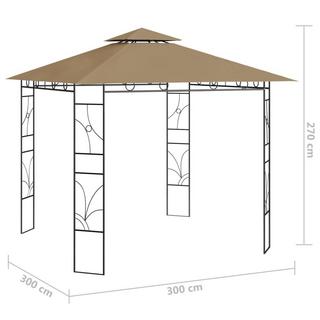 VidaXL gazebo Tessuto  