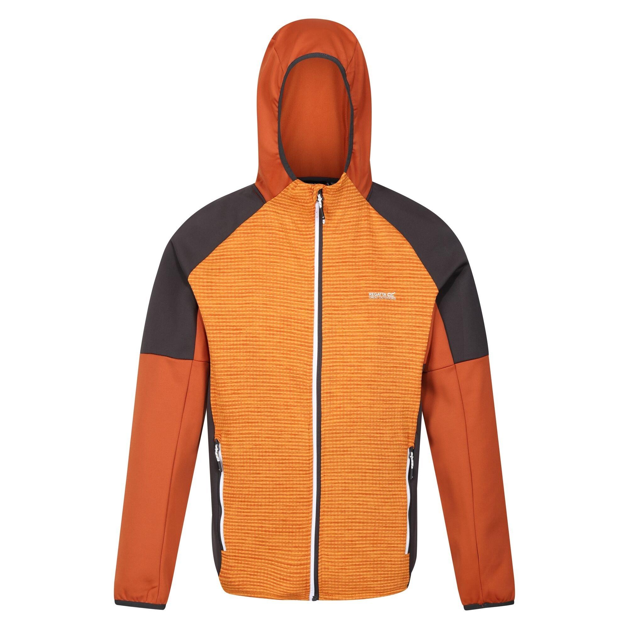 Image of Attare Ii Jacke Mit Kapuze Herren Orange Bunt M