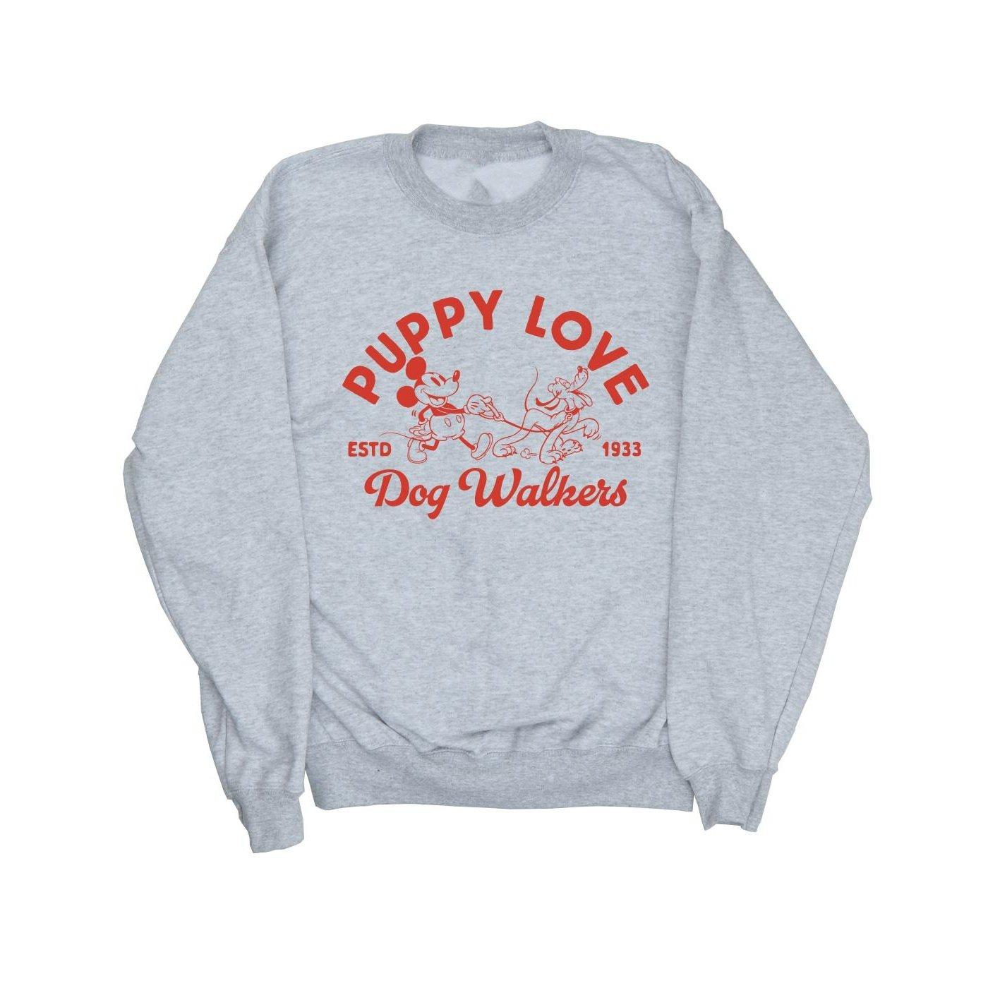 Image of Mickey Mouse Puppy Love Sweatshirt Unisex Grau 104