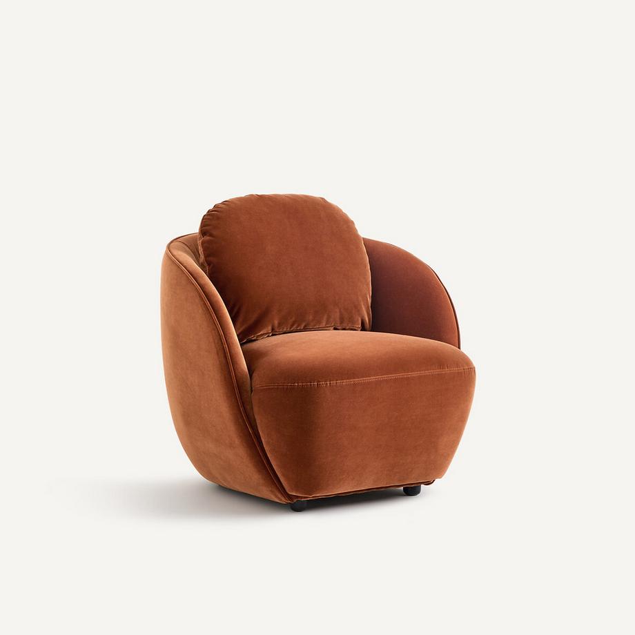 AM.PM Fauteuil boule velours  