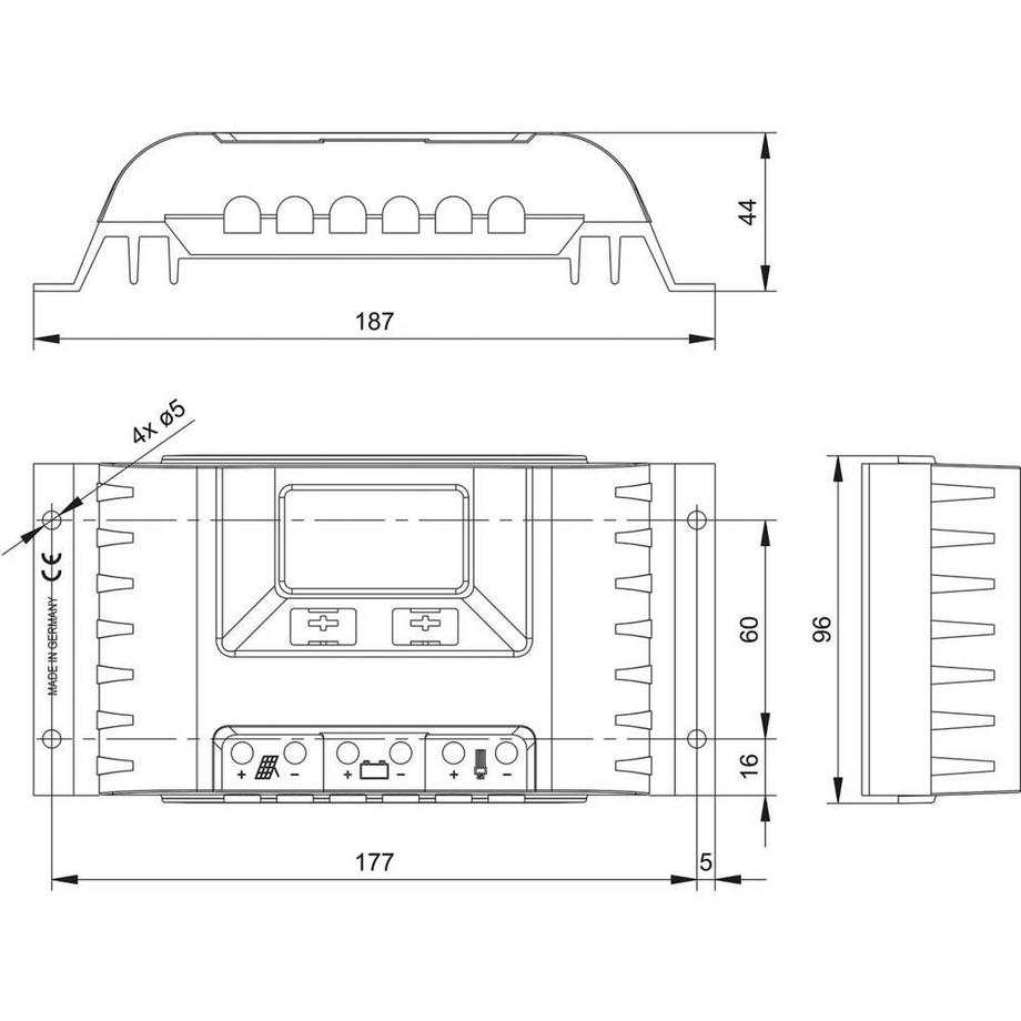 Steca  Régulateur de charge solaire PR1515 