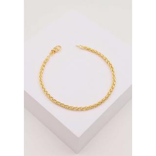 MUAU Schmuck  Bracelet Zopf Gelbgold 750, 19cm, 3.3mm 