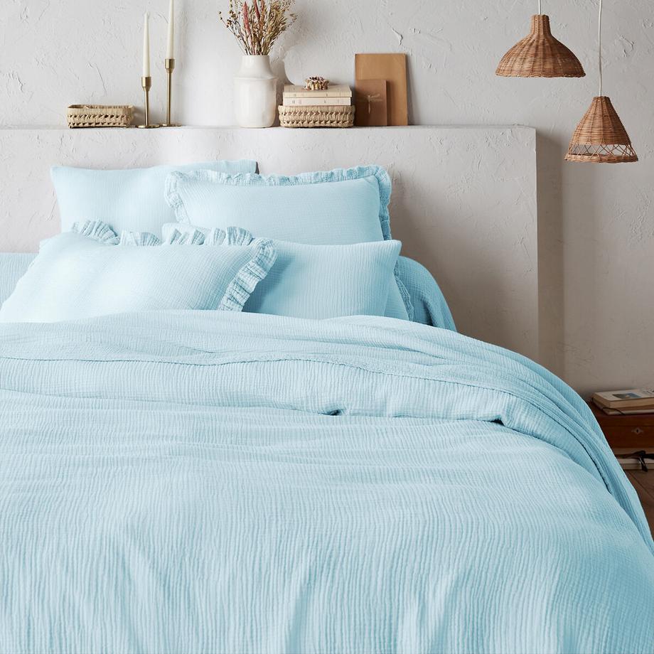 La Redoute Intérieurs Kumla Taie d'oreiller unie avec volant  