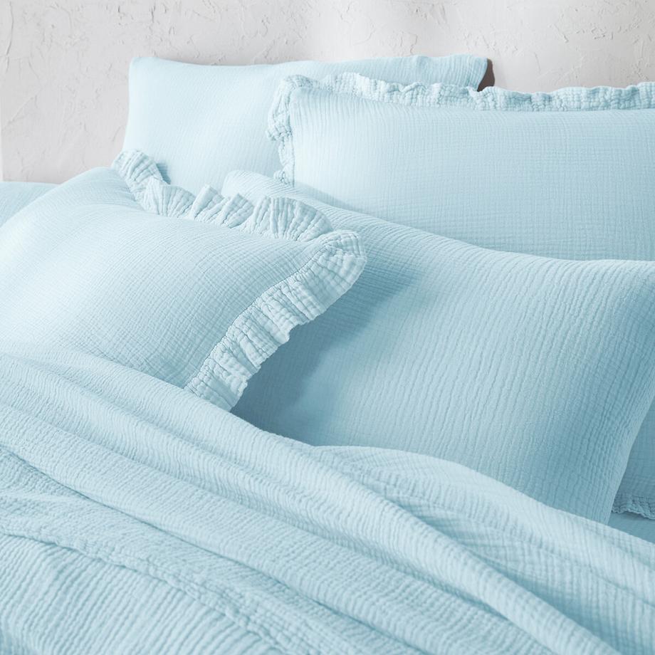 La Redoute Intérieurs Kumla Taie d'oreiller unie avec volant  