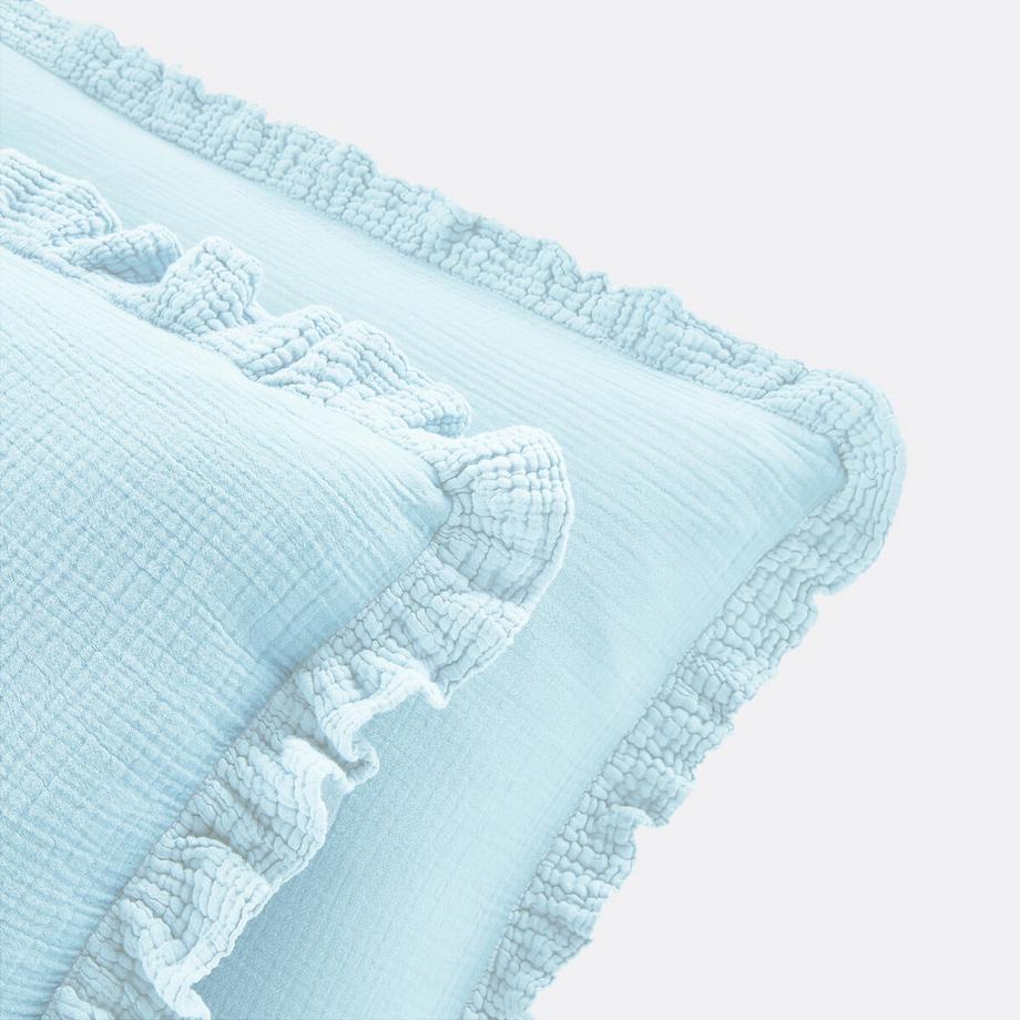 La Redoute Intérieurs Kumla Taie d'oreiller unie avec volant  