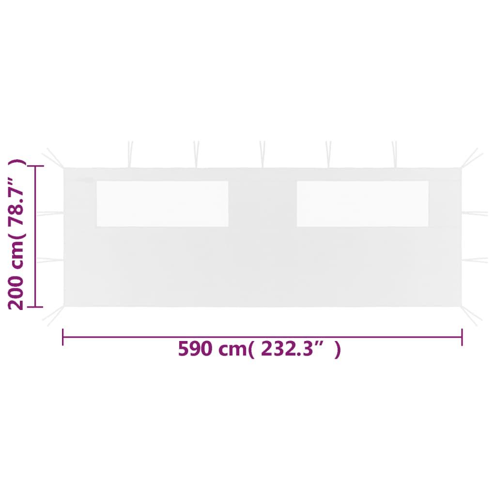 VidaXL Paroi latérale de belvédère tissu  