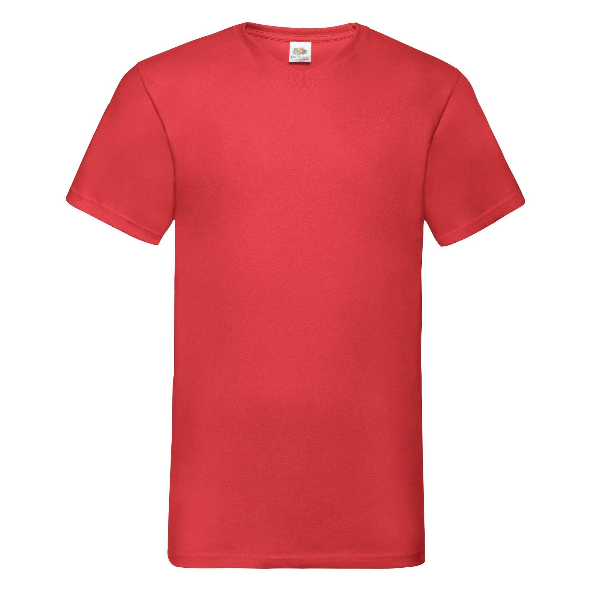 Image of Tshirt Für Männer, Kurzärmlig Herren Rot Bunt M