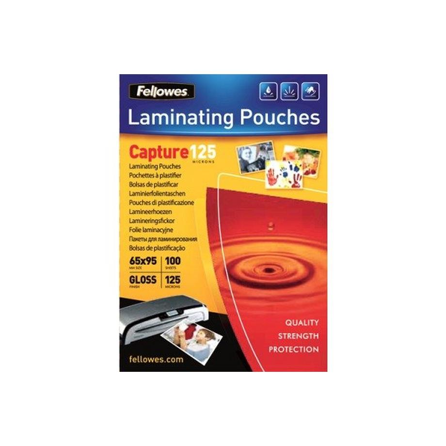 Fellowes  FELLOWES Laminiertasche 65x95mm 5306702 glanz, 125my 100 Stk 