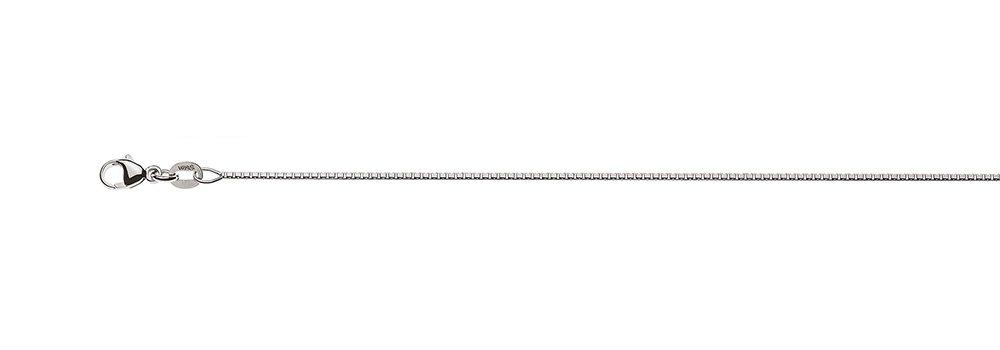 Image of Collier Venezianer Weissgold 750, 1.1mm, 40cm Unisex Silber 40cm