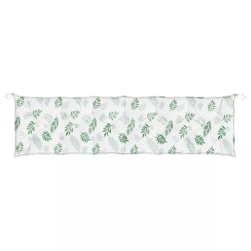 VidaXL - Coussin de banc de jardin tissu, One Size, Vert