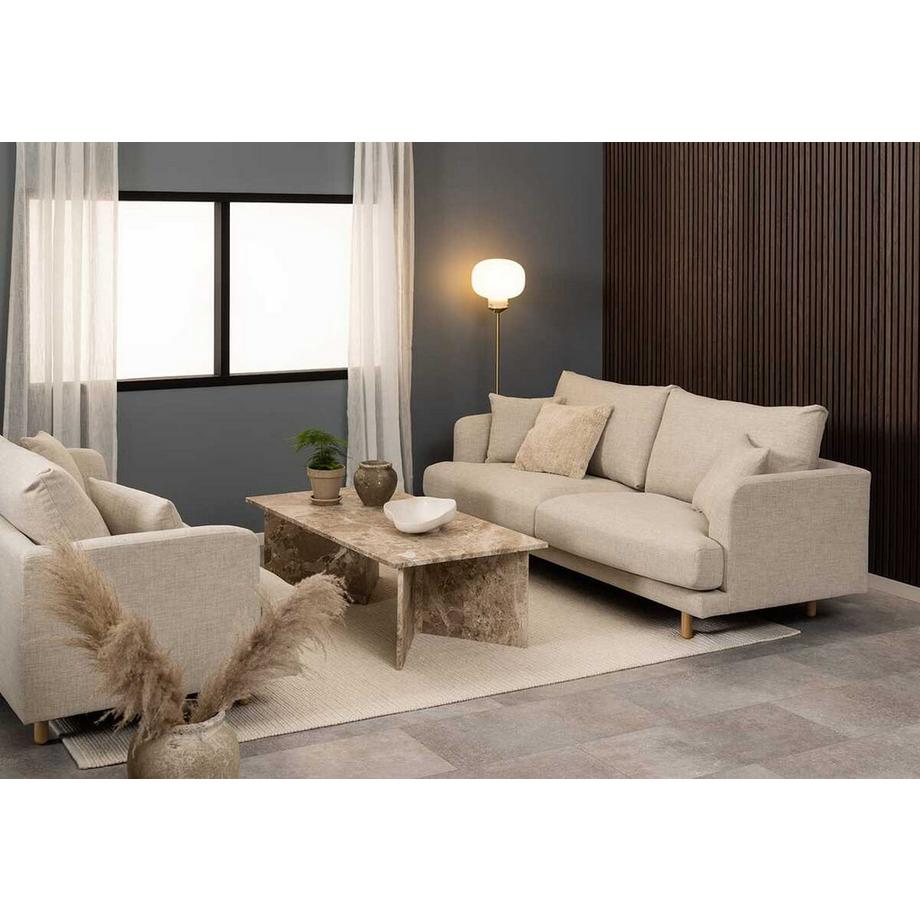 mutoni Tavolino in marmo Venus marrone chiaro 140  