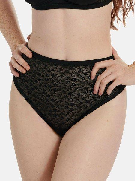 Image of Hochgeschnittener Slip Mit Hoher Taille Smooth Damen Schwarz 40