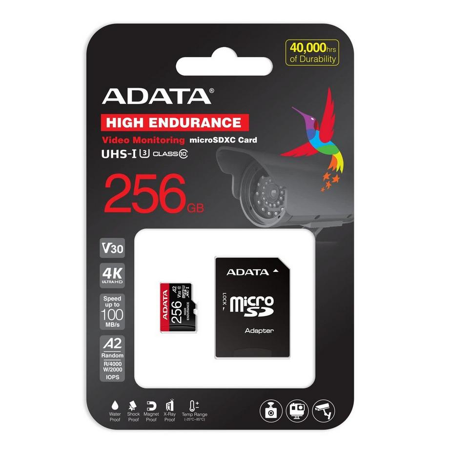 ADATA  ADATA AUSDX256GUI3V30SHA2-RA1 MEMORIA FLASH 256 GB MICROSDXC UHS-I CLASSE 10 