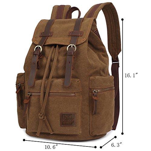 Only-bags.store Vintage Canvas Laptop Rucksack  