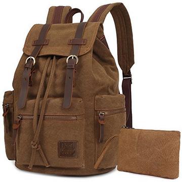 Vintage Rucksäcke, Canvas Laptop Rucksack Schulrucksack Tagesrucksack Stilvolle Rucksack für