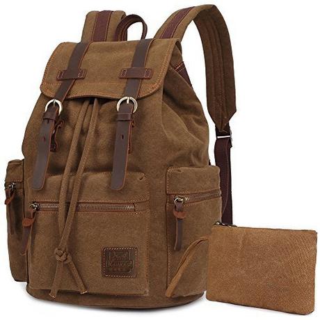 Only-bags.store Vintage Canvas Laptop Rucksack  