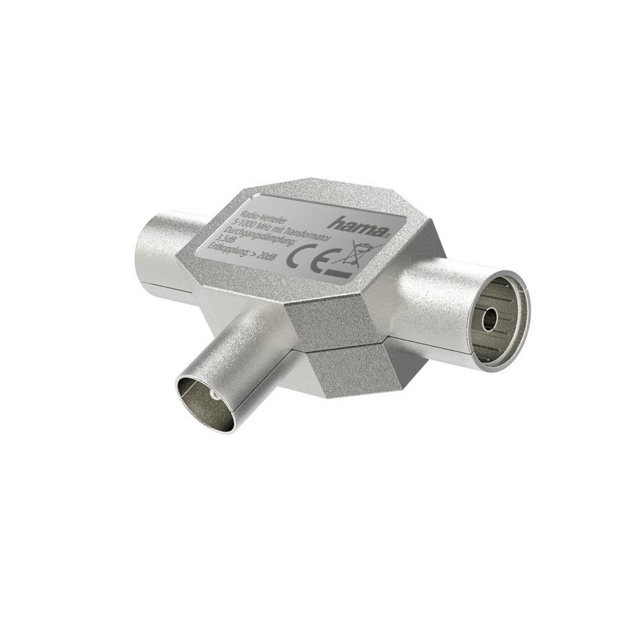 hama  HAMA Antenna Splitter Coassiale 1-2 per Radio 