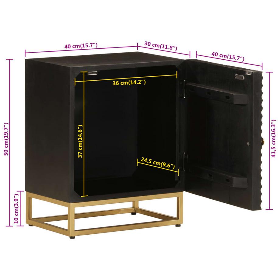 VidaXL Nachttisch holz  