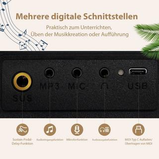 B2X  Clavier électronique 88 clavier électrique Piano clavier numérique ensemble d'instruments de musique 