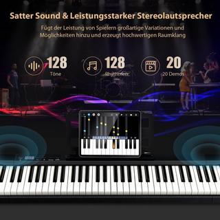 B2X  Clavier électronique 88 clavier électrique Piano clavier numérique ensemble d'instruments de musique 