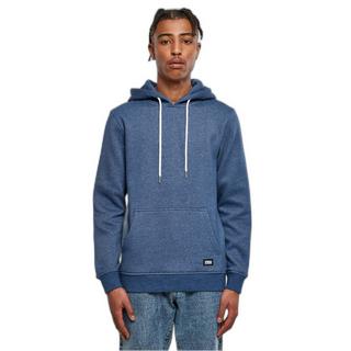 URBAN CLASSICS Basic Melange Kapuzenpullover  