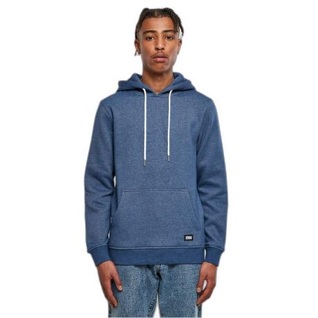 URBAN CLASSICS Basic Melange Kapuzenpullover  