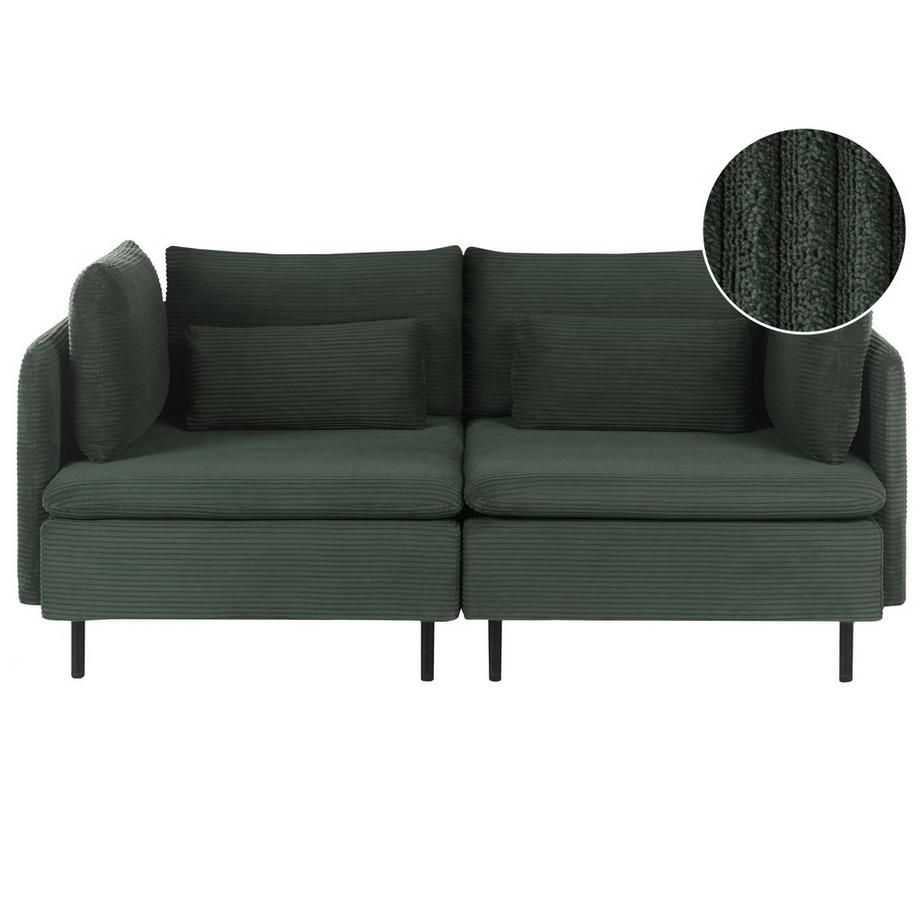 Beliani 2 Sitzer Sofa aus Cord  EGERIS  