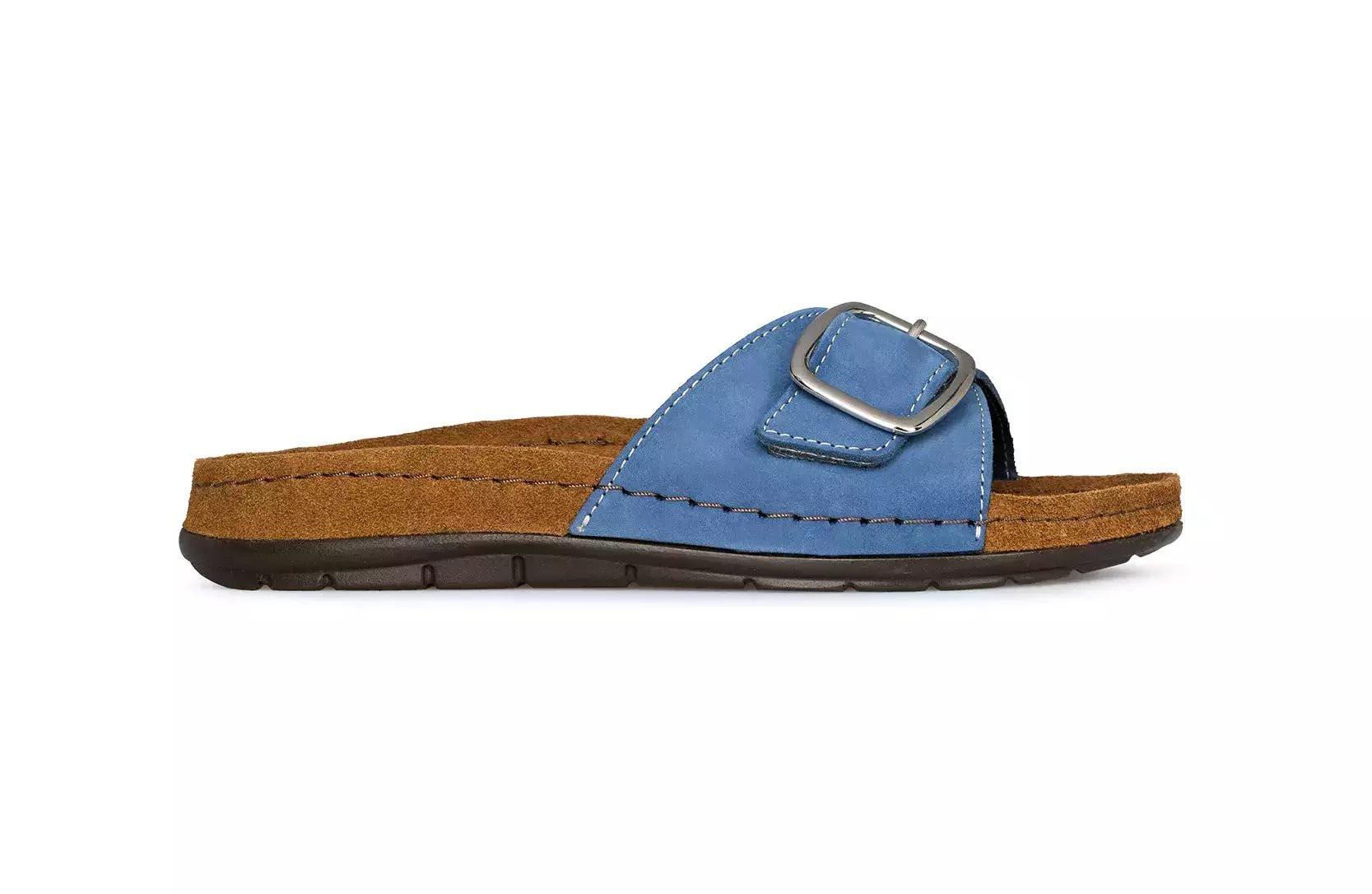 Image of Rodigo-d - Leder Sandale Damen Blau 40