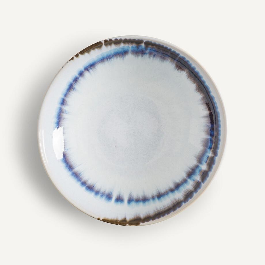 Lot de 4 assiettes creuses en grès Amadora