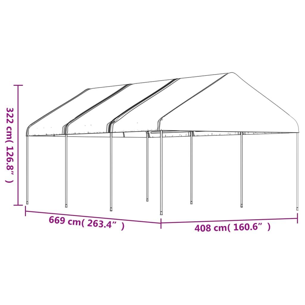 VidaXL gazebo Polietilene  