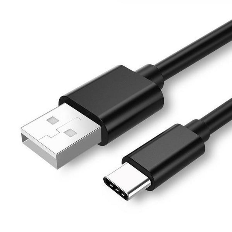 USB-C-Kabel, 2,4 A, 1 m – Schwarz