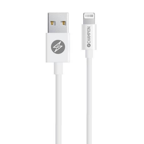Champion  Câble USB-A vers Lightning 1m Blanc 
