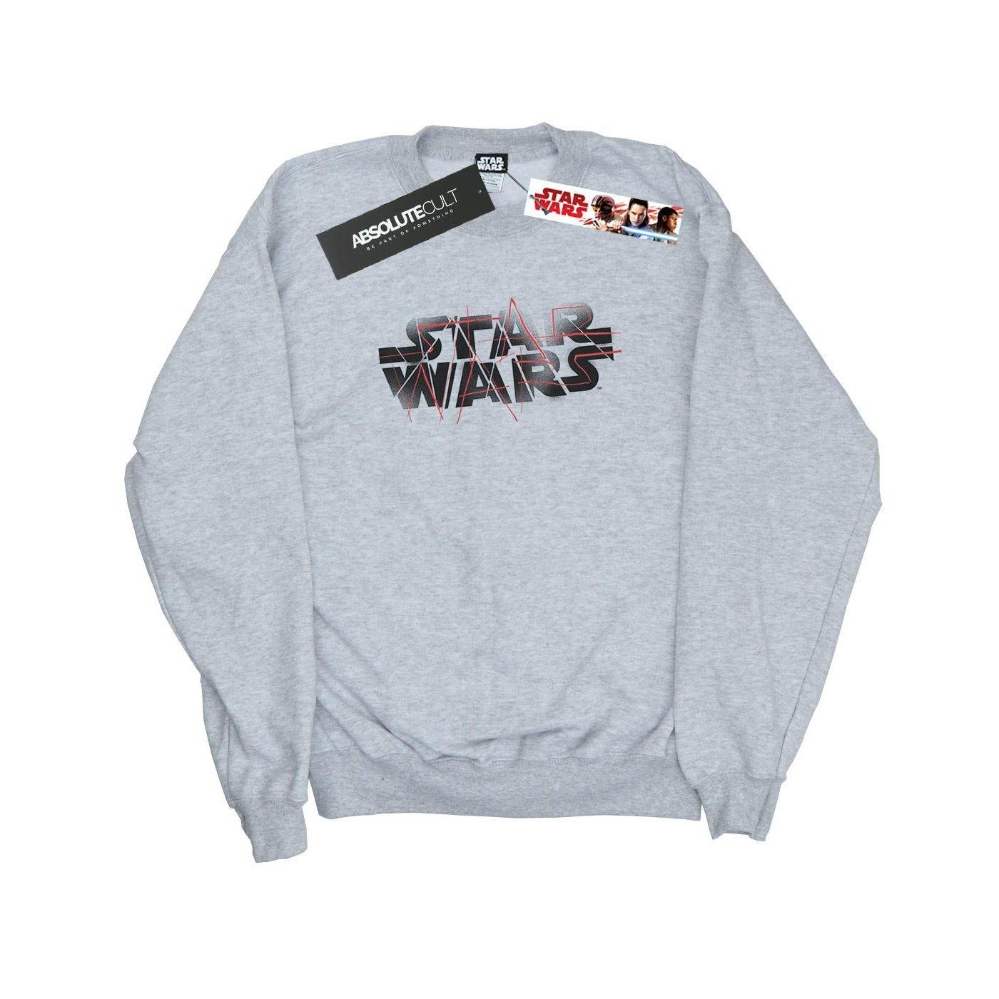 Image of The Last Jedi Spray Logo Sweatshirt Damen Grau M