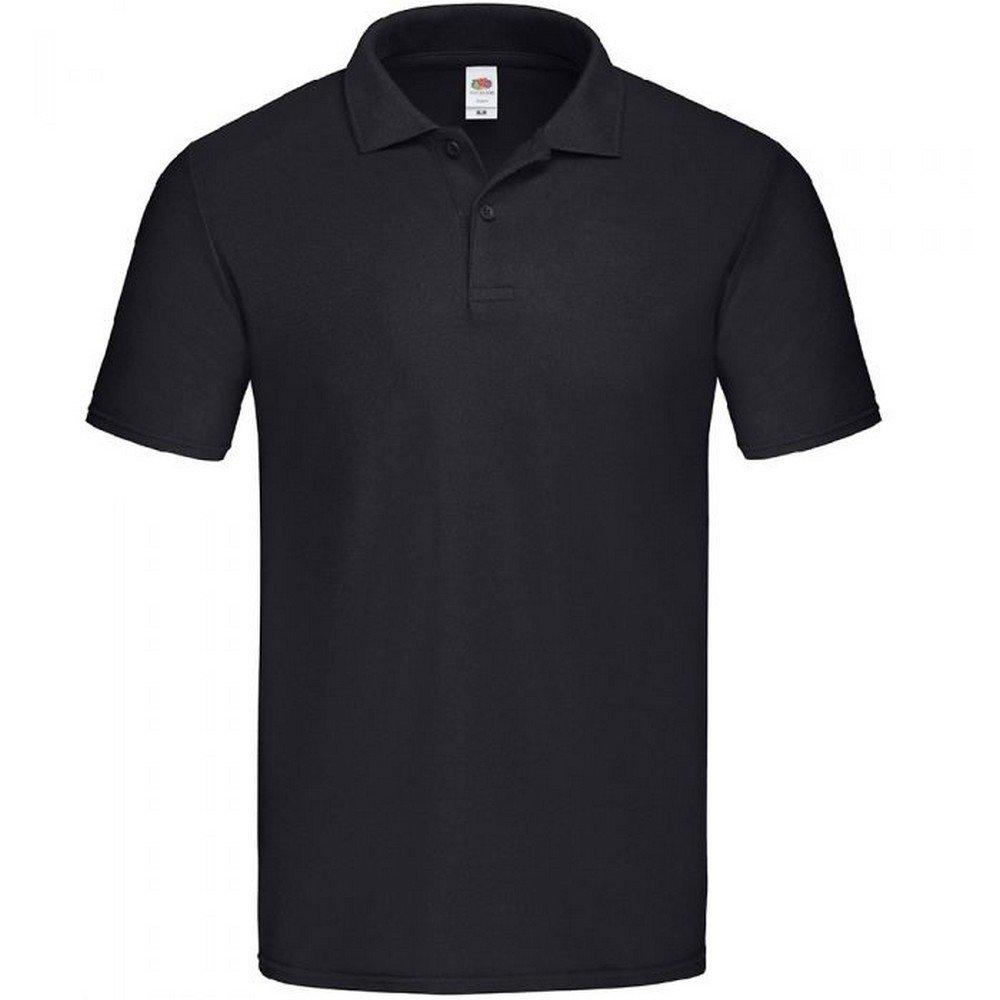 Image of "original Pique" Poloshirt Herren Schwarz XL