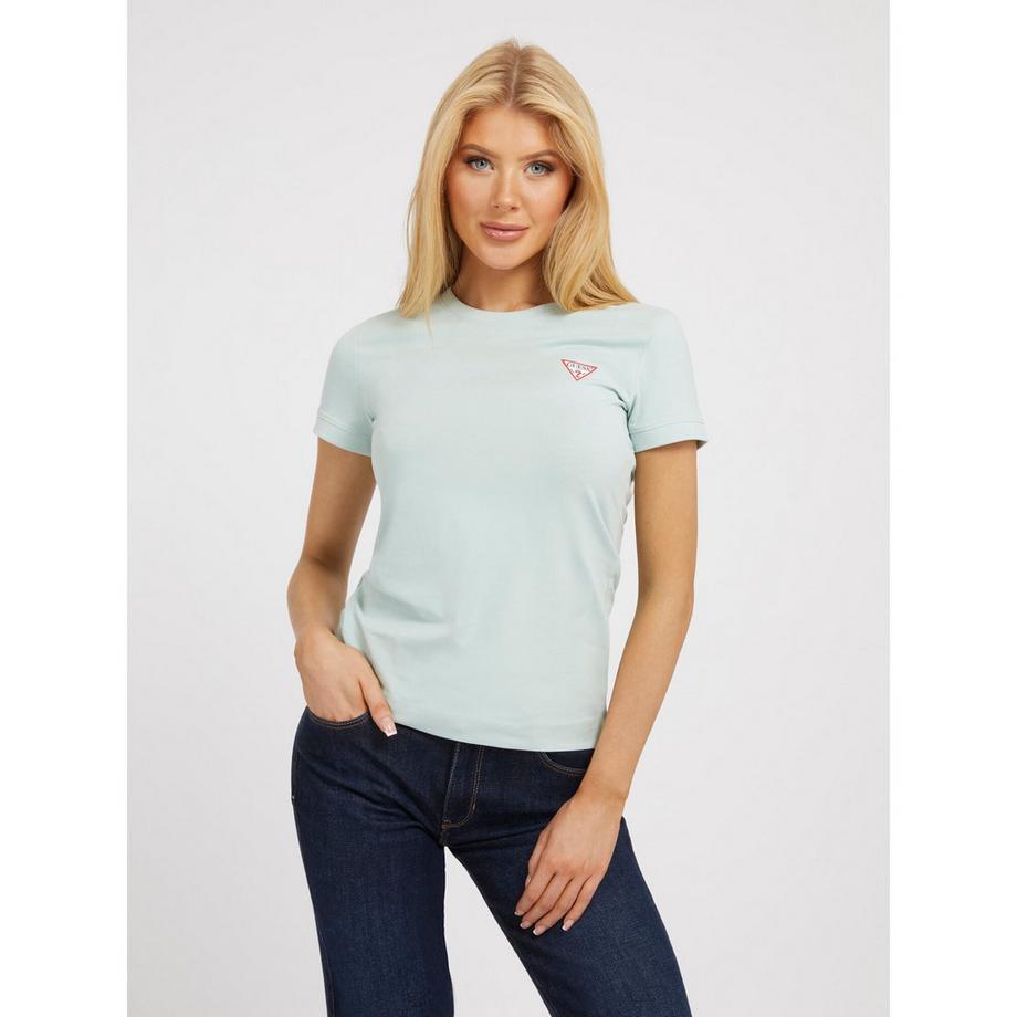 GUESS Mini Triangle Rundhals T-Shirt  