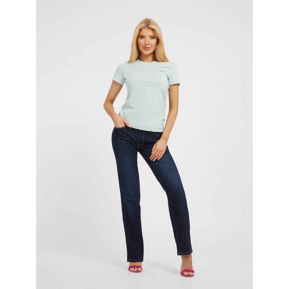 GUESS Mini Triangle Rundhals T-Shirt  