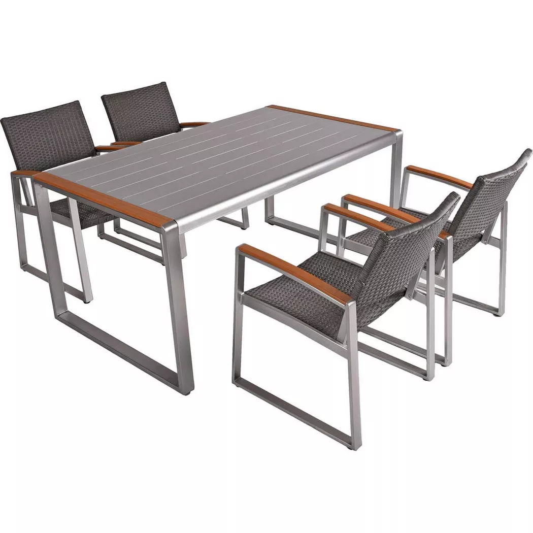mutoni pleasure - Ensemble repas de jardin Ava I (5 pièces), One Size